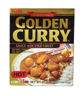 Salsa Curry Giapponese Istante Piccante con Verdure - S&B 230g