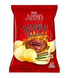 Chips al sapore di costine americane - Oishi 50g