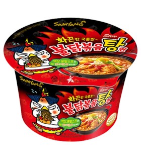 Samyang Big Bowl Noodles Stufato Coreano al gusto Pollo Extra Piccante - 120g