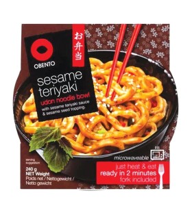 Spaghetti Udon istantneo con Salsa sesamo teriyaki - Obento 240