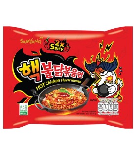 Ramyun Noodles con salsa Buldak doppio piccante Hot Chicken 2x Spicy - Samyang 145g