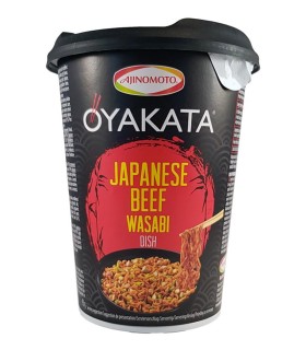 Oyakata Cup Ramen Noodles Gusto manzo con wasabi - Ajinomoto 63g
