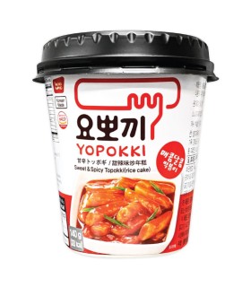 Gnocchi di riso Istantanea Coreano con Salsa Dolce Piccante - Topokki 120g