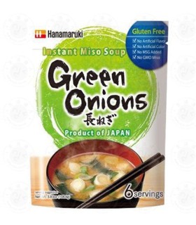 Zuppa di miso istantanea con Cipolle verdi 6 Porzioni - Hanamaruki 108g