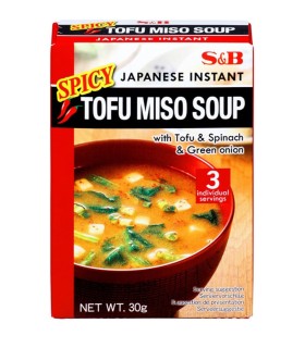Zuppa di Miso con Tofu e Spezie Giapponese Piccante - S&B 3 Porzioni