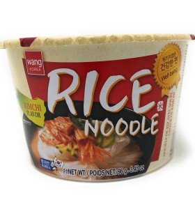 Spaghetti di Riso Istantaneo Coreani con Brodo di Kimchi Rice Noodle Bowl -  Wang 98g