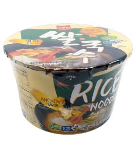 Spaghetti di Riso Istantaneo Coreani con Brodo di Acciughe Rice Noodle Bowl -  Wang 100g