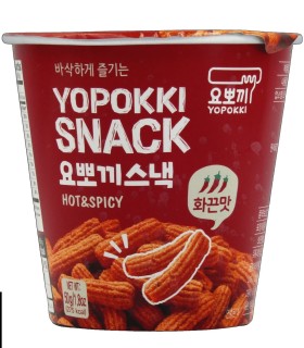 Tteokbokki Chips Coreano Yopokki Snack Cup al Piccante- 50g