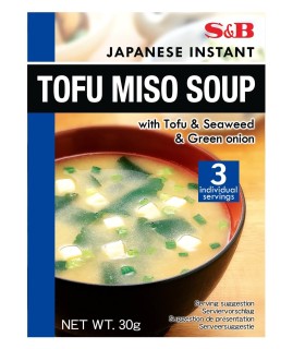 Zuppa di Miso con tofu alghe e cipolla verde - S&B 3 Porzioni
