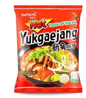 Ramen Noodles Instant Coreano YUKGAEJANG -  SamYang 120g