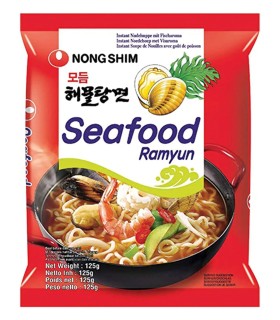 Ramyun Noodles Coreano SeaFood al Frutti di Mare piccante  - Nongshim 125g