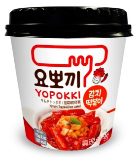 Gnocchi di riso Coreani con Salsa Kimchi Piccante Topokki cup - Yopokki 140g