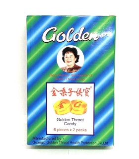 Pastiglie naturali per gola cinesi - Golden Throat Candy - 12 Compresse