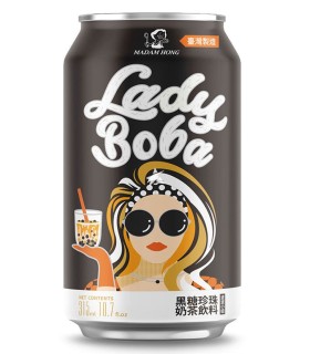 Lady Boba Bubble Tea allo zucchero di Canna - Madam Hong 315 ml