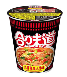 Nissin Cup Noodles al gusto Tonkotsu Piccante Versione Hong Kong - 76g