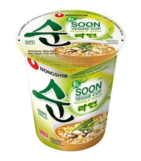 Nongshim  Cup Noodles Coreano Soon Veggie Vegetariano - 67gr