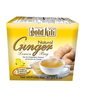 Natural Ginger Lemon Bag Gold Kili 20 bustine
